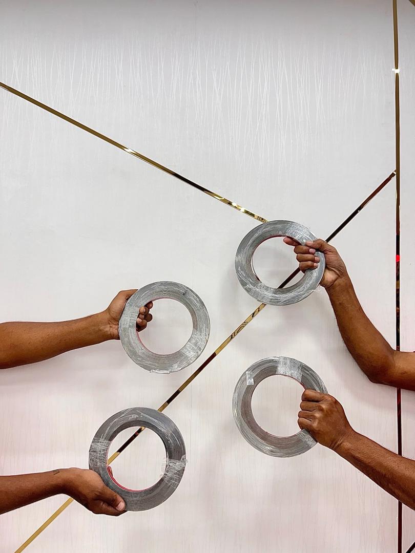 Self-Adhesive Stainless Steel Tape – Elegant & Durable