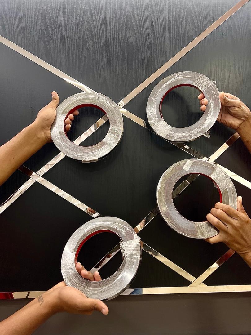 Self-Adhesive Stainless Steel Tape – Elegant & Durable